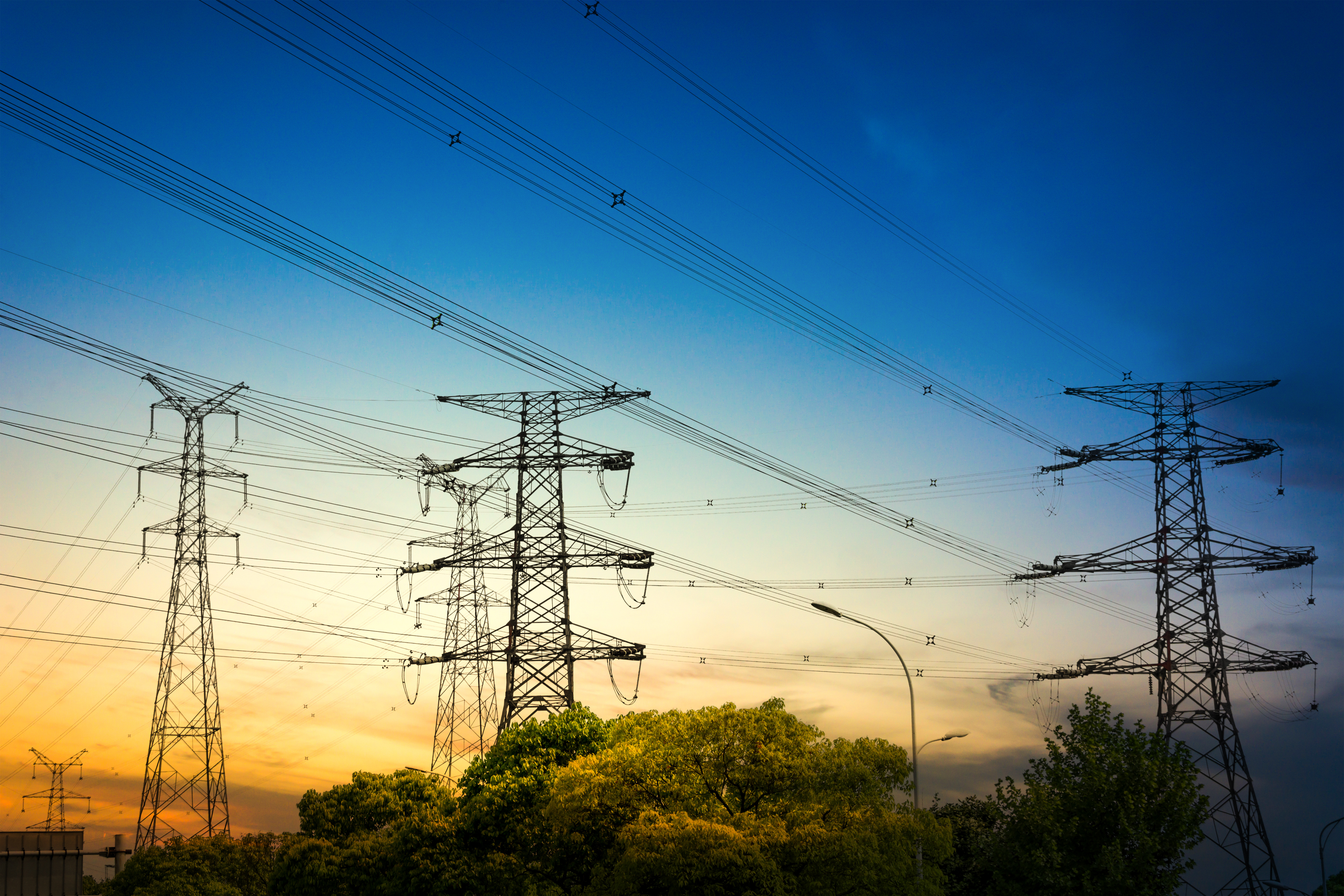 Electricity Pylons Image