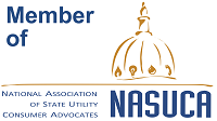 Logo that states "Member of the National Association of State Utility Consumer Advocates (NASUCA)"