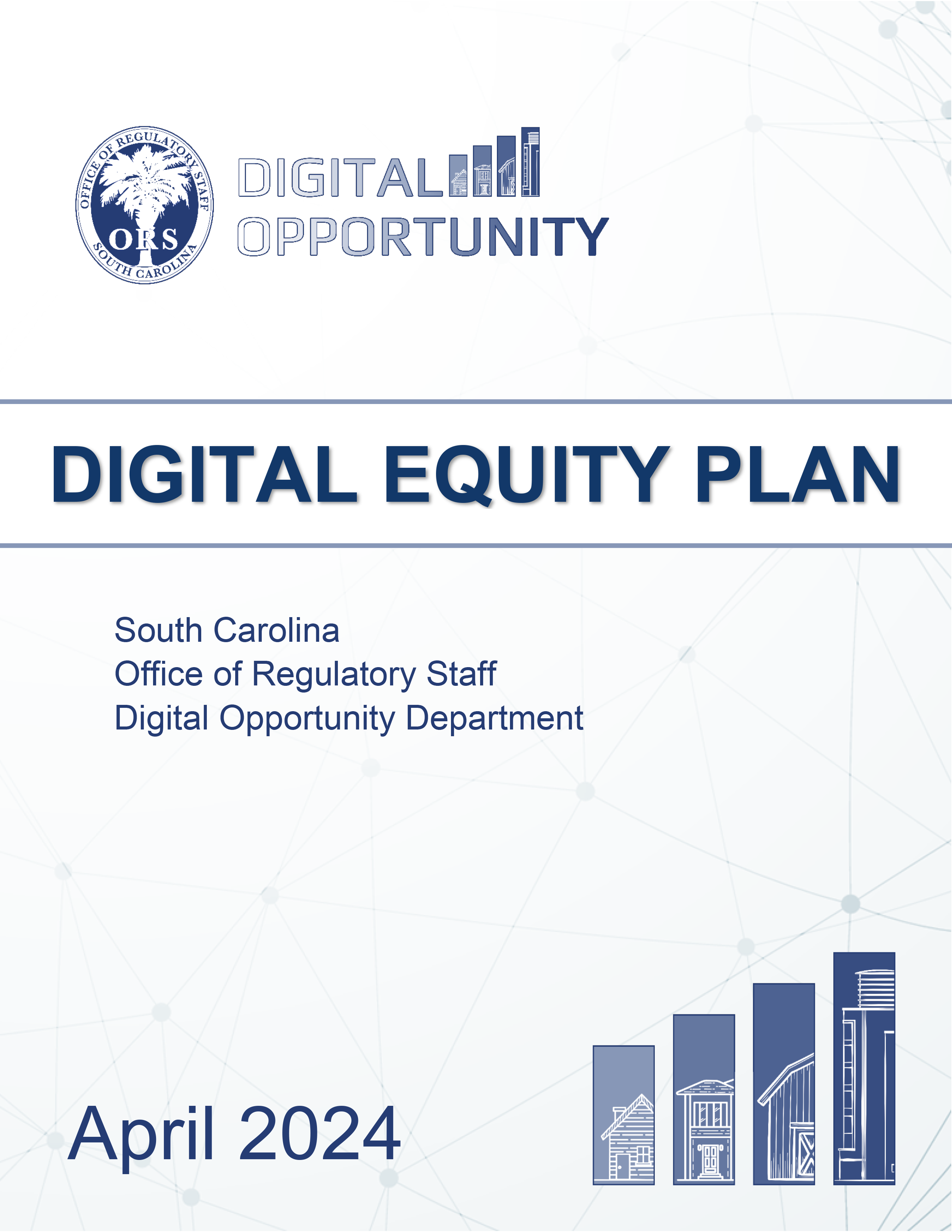 Picture of Digital Equity (DE) Plan with a Link to the Digital Equity (DE) Plan as approved by NTIA on April 2, 2024 in Adobe Acrobat